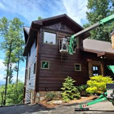 Custom Cabin Staining In Blue Ridge GA 1